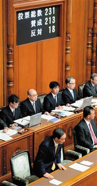 27日，日本國(guó)會(huì)參議院公布新建“國(guó)家安全保障會(huì)議”法案投票結(jié)果。