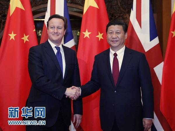 12月2日，國家主席習(xí)近平在北京釣魚臺國賓館會見英國首相卡梅倫。 新華社記者 鞠鵬 攝