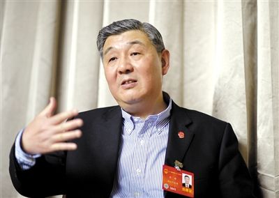 今年全國兩會期間，全國人大代表、浙江高院院長齊奇接受記者采訪。新京報(bào)記者 陳杰 攝