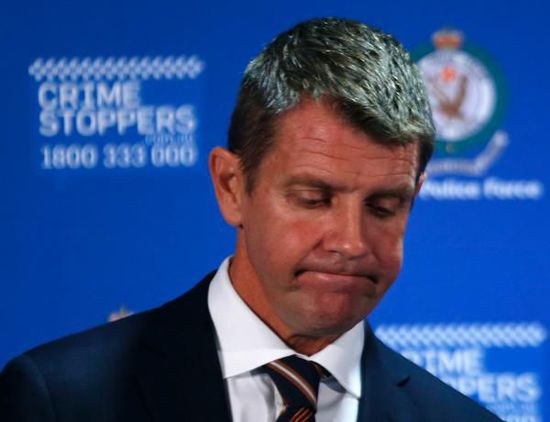 　新南威爾士州州長Mike Baird出席新聞發(fā)布會。