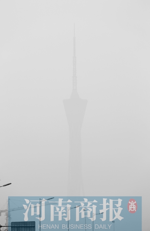 鄭州市區(qū)，霧霾再次來襲
