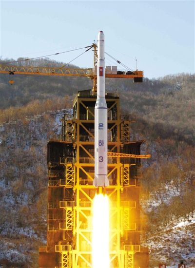 去年12月12日，朝鮮發(fā)射衛(wèi)星。