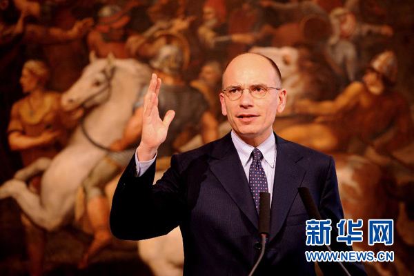  2月13日，意大利政府總理恩里科·萊塔宣布辭職。
