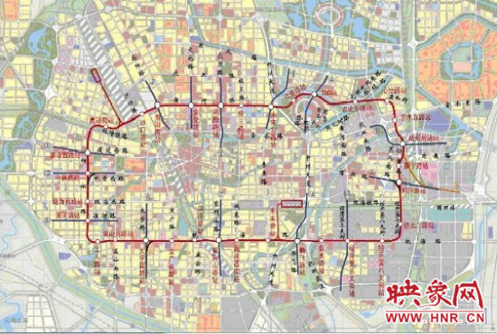 鄭州地鐵5號(hào)線(xiàn)線(xiàn)路圖。