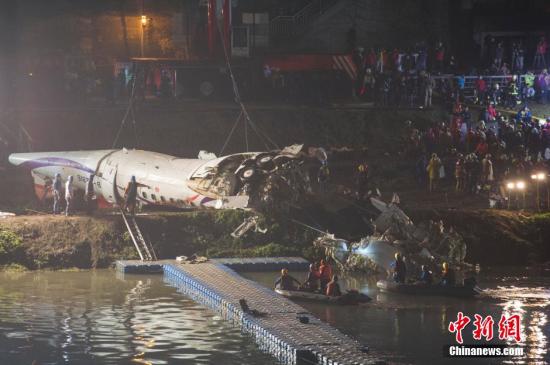 2月4日，經(jīng)過近10余小時的努力，臺灣復(fù)興航空失事班機(jī)于當(dāng)晚21時許從基隆河中打撈上岸。