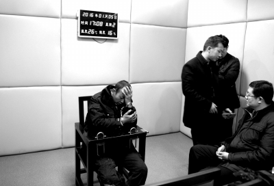 1月5日，犯罪嫌疑人馬永平在接受審訊。