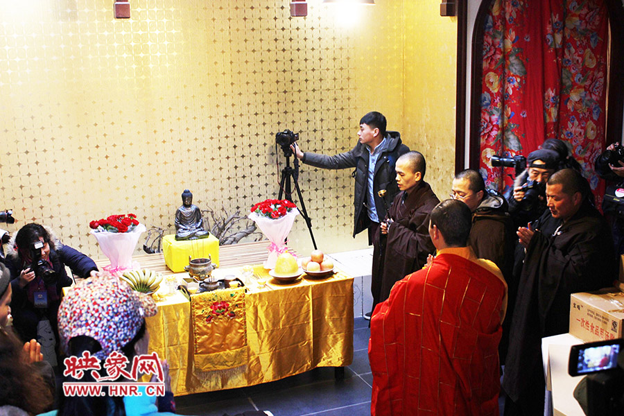 祈福法會(huì)現(xiàn)場(chǎng)。